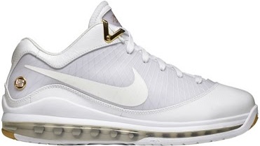 Nike LeBron 7 Low White Metallic Gold
