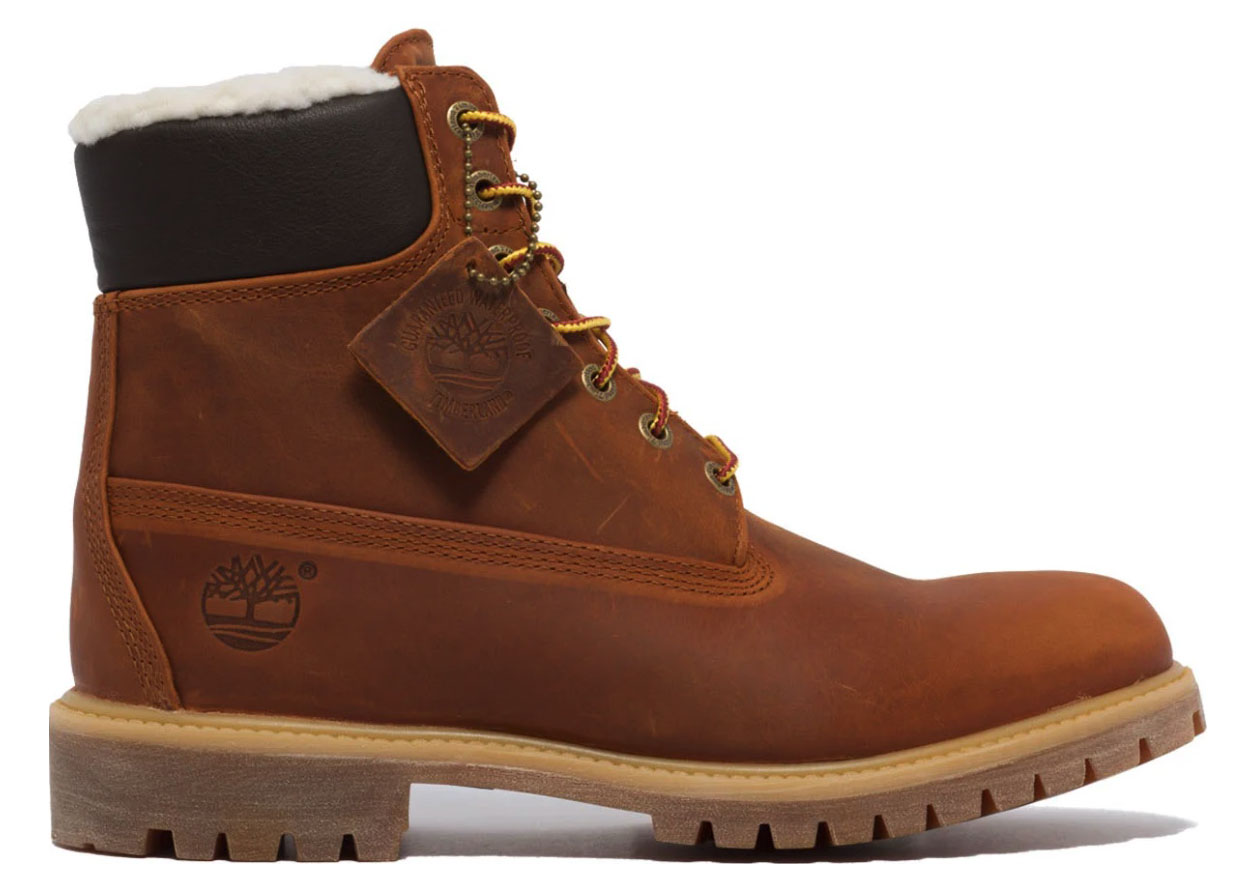 Timberland Heritage 6" Premium Boot Shearling Lined Rust
