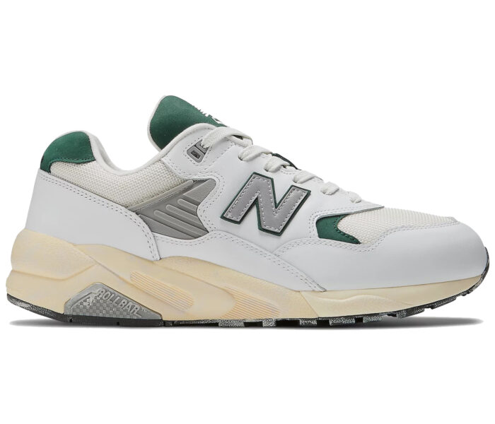 New Balance 580 White Nightwatch Green