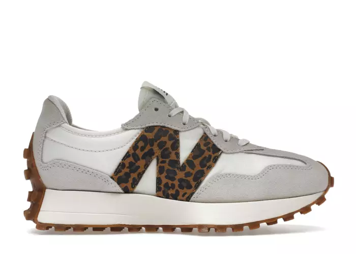 New Balance 327 Sea Salt Phantom Leopard Print Workwear (Women's)