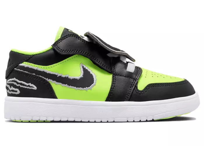 Air Jordan 1 Low Alt SE Black Cat Volt (PS)