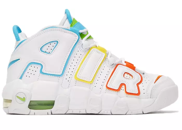 Nike Air More Uptempo White Multi-Color (GS)
