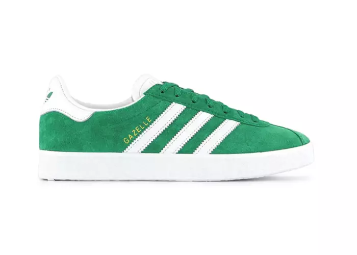 adidas Gazelle 85 Green White Gold Metallic