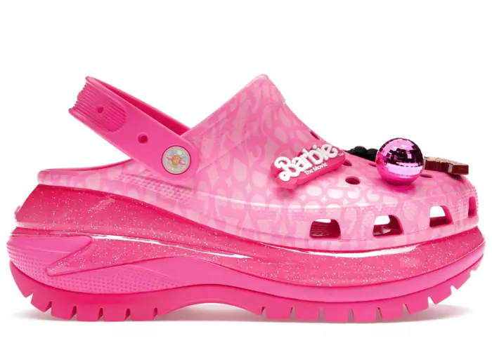 Crocs Classic Mega Crush Clog Barbie The Movie Electric Pink