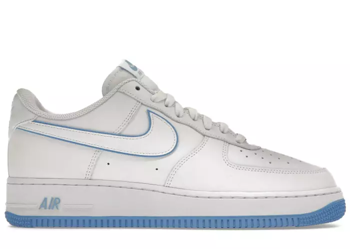 Nike Air Force 1 '07 Low White University Blue Sole