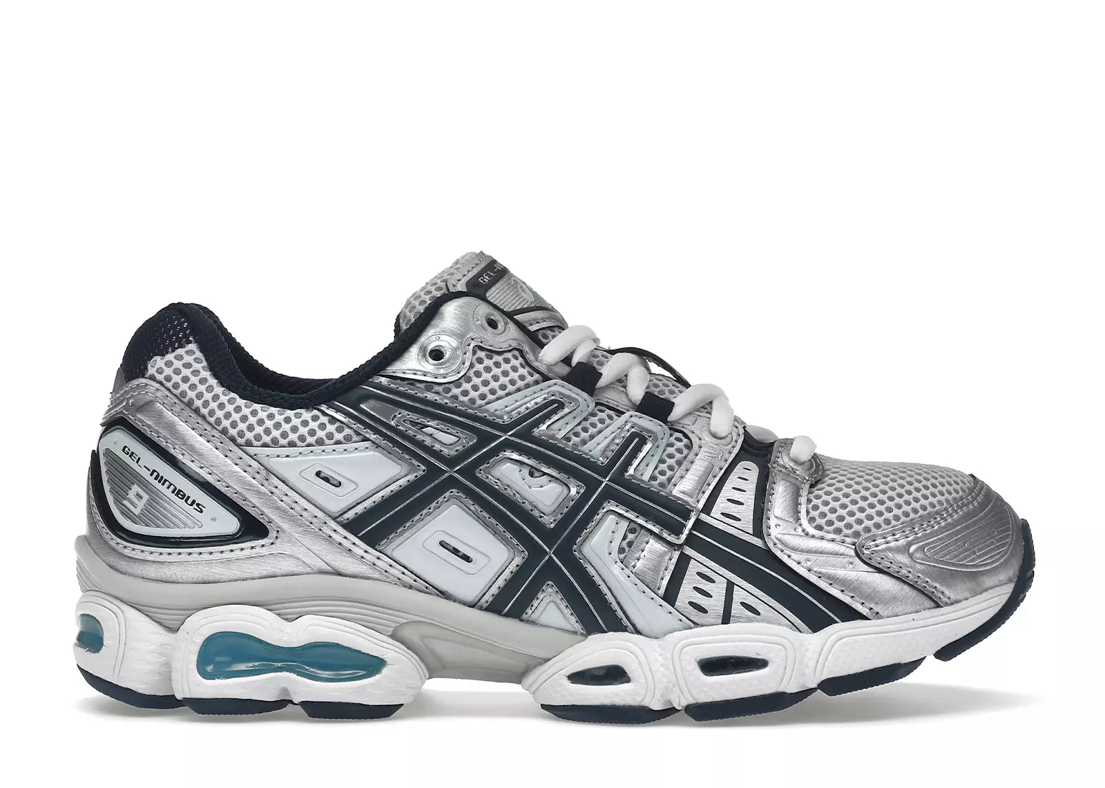 ASICS Gel-Nimbus 9 Pure Silver French Blue (Women's)
