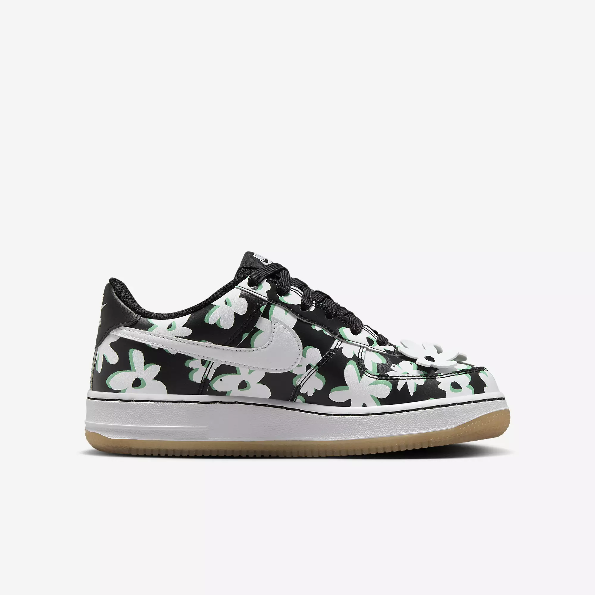 Nike air force 1 black with flowers outlet