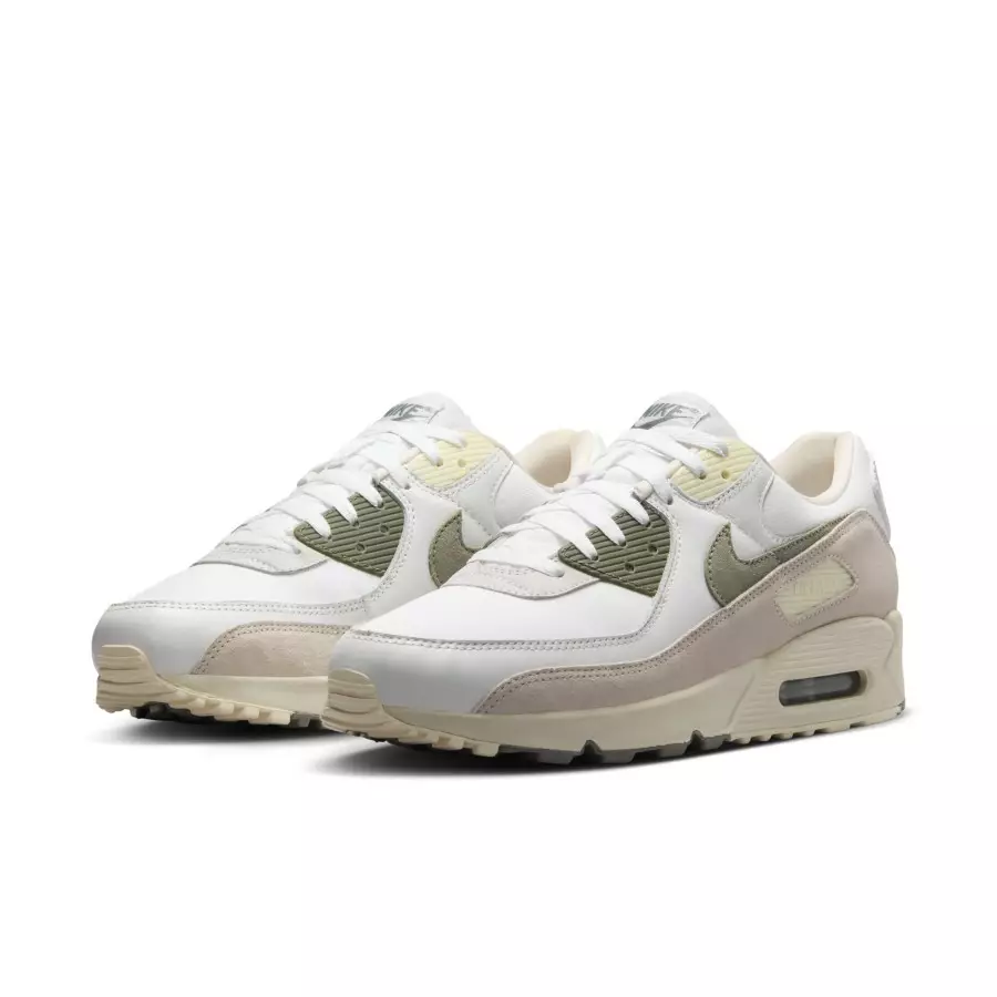 Nike Air Max 90 White/Medium Olive/Khaki - FZ5159-100