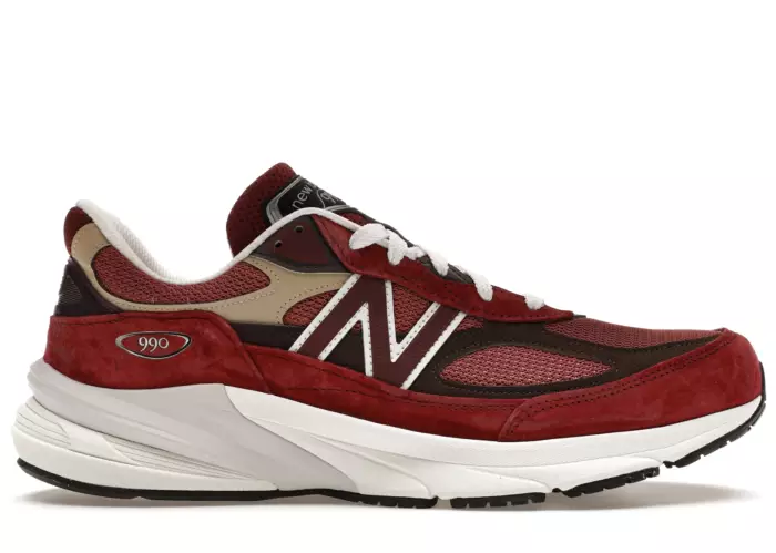 New Balance 990v6 MiUSA Teddy Santis Burgundy Tan