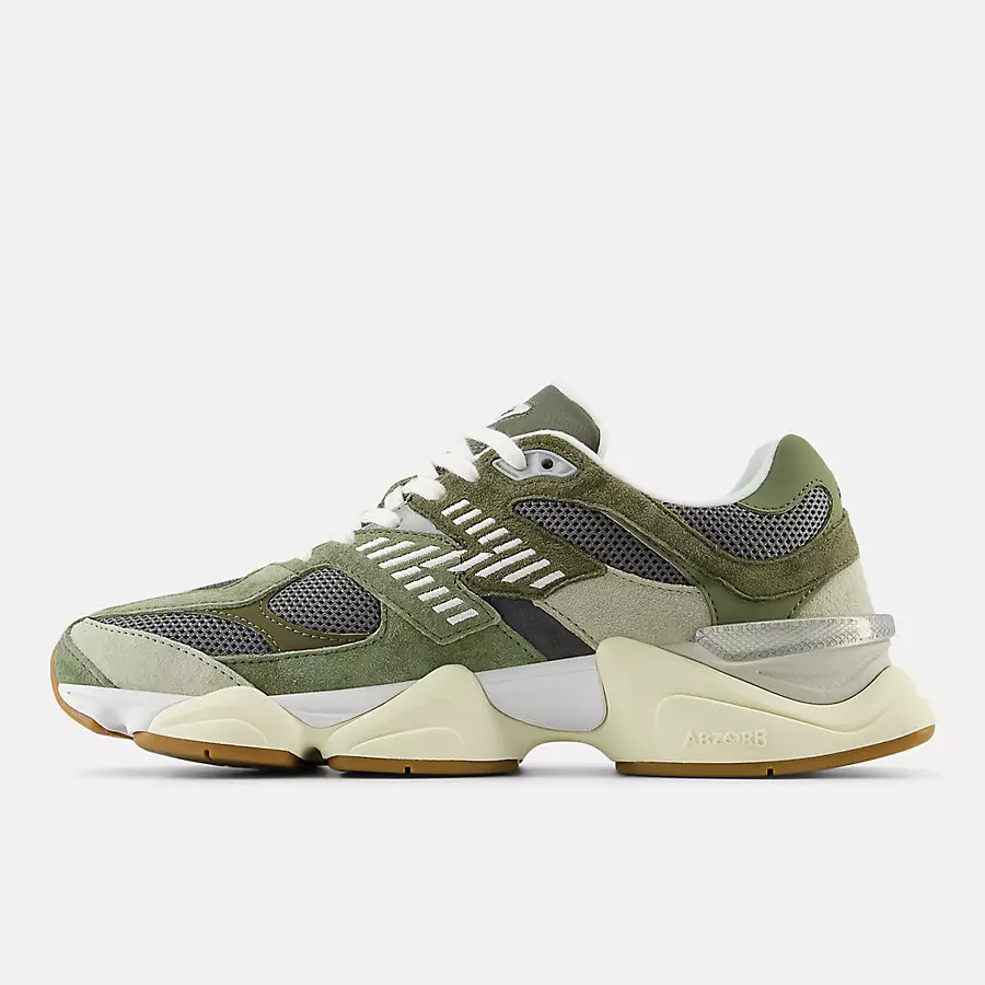New-Balance-9060-Green-Suede-Overlays-U9060FOC-1