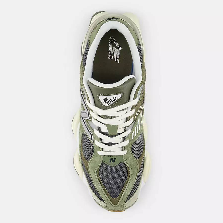 New-Balance-9060-Green-Suede-Overlays-U9060FOC-2