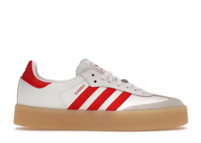 adidas Sambae White Better Scarlet Gum (Women's)