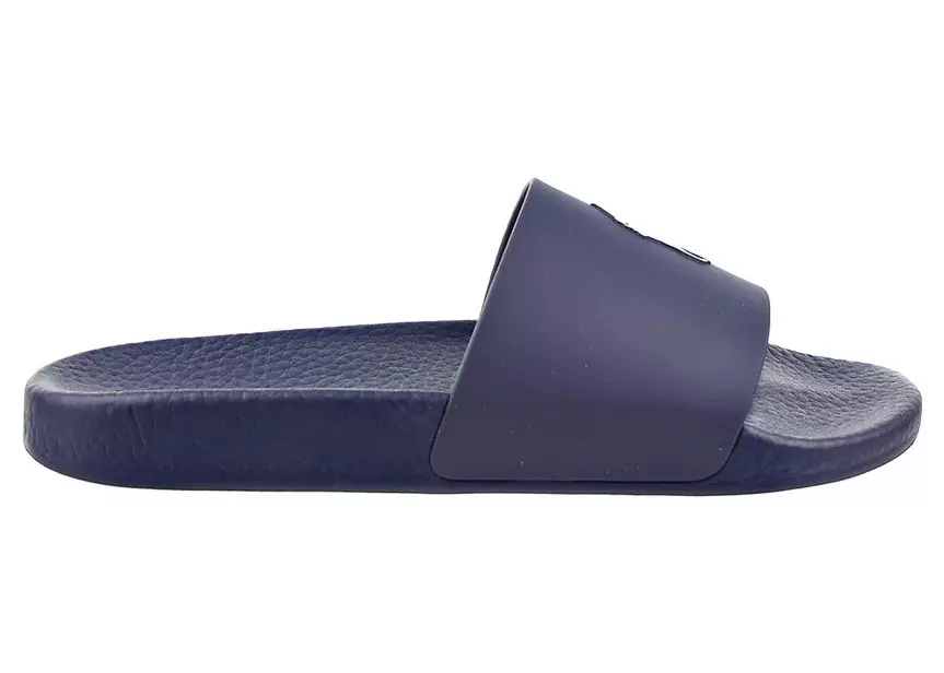 Polo Ralph Lauren Signature Pony Slide Navy White