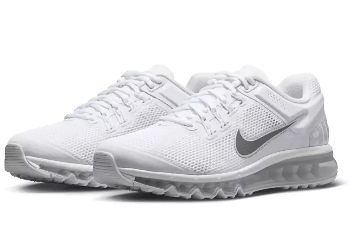 Nike Air Max 2013 White Metallic Slver