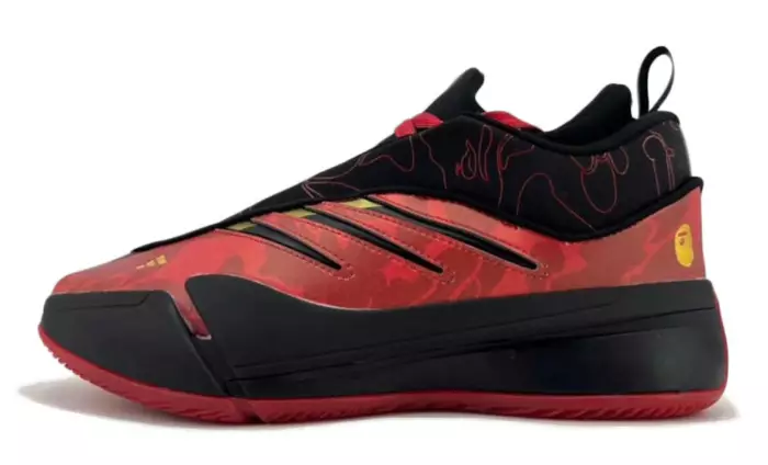 BAPE x adidas Dame 9 Black Red