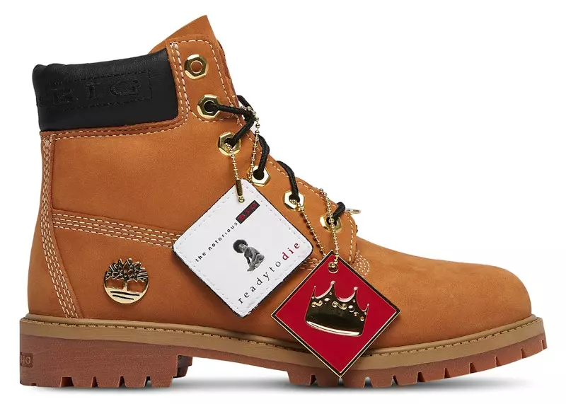 Timberland 6" Premium Boot The Notorious B.I.G. Wheat (GS)