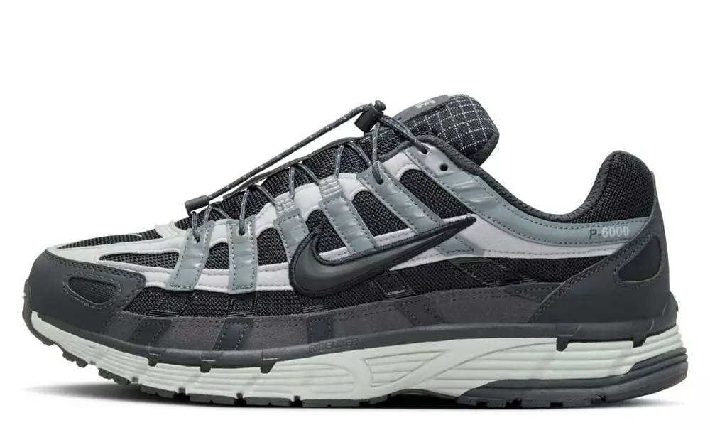 Gris Rouge Nike P 6000 Gris Vert Chaussure Nike P-6000 - Main Image