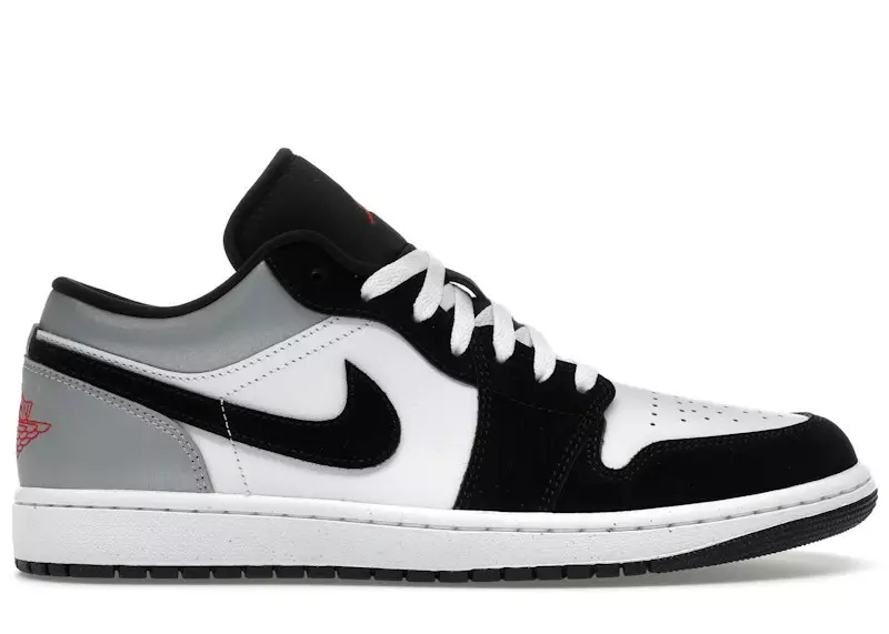 Air Jordan 1 Low SE White Fire Red Black Matte Silver