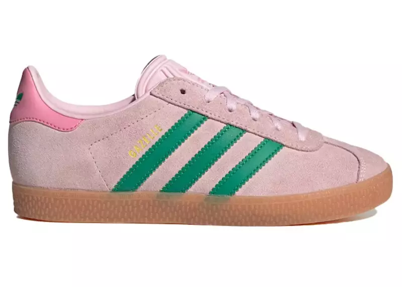 adidas Gazelle Clear Pink Court Green (GS)