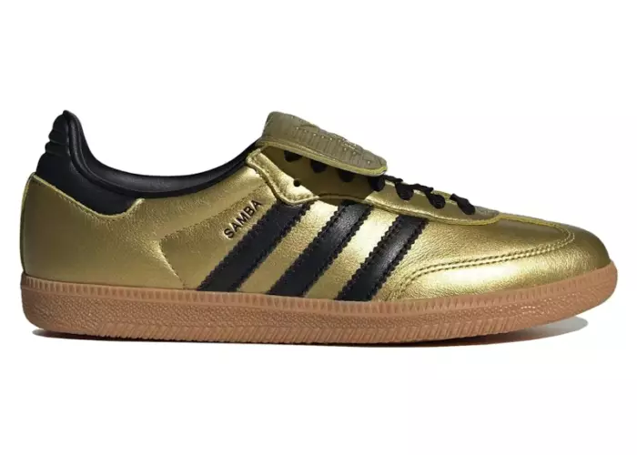 adidas Samba LT Gold Metallic Black Gum (Women's)