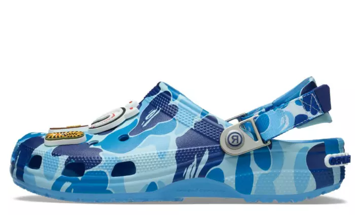 BAPE x Crocs Classic Clog ABC Camo Blue