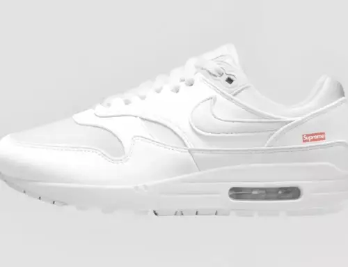 Une collaboration épurée : Supreme x Nike Air Max 1 “White”