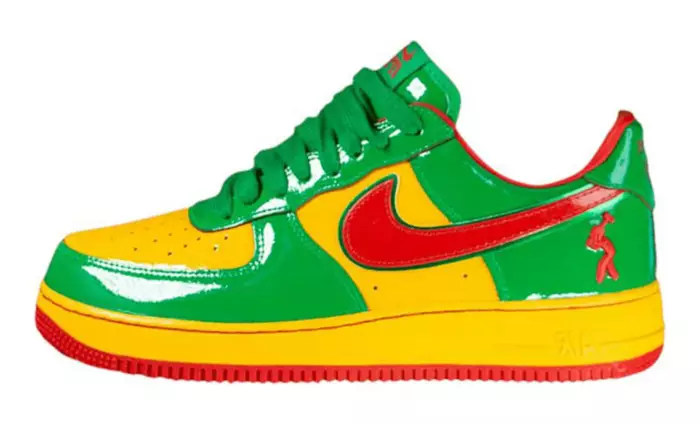 Lil Yachty × Nike Air Force 1 Lucky Green Mystic Red
