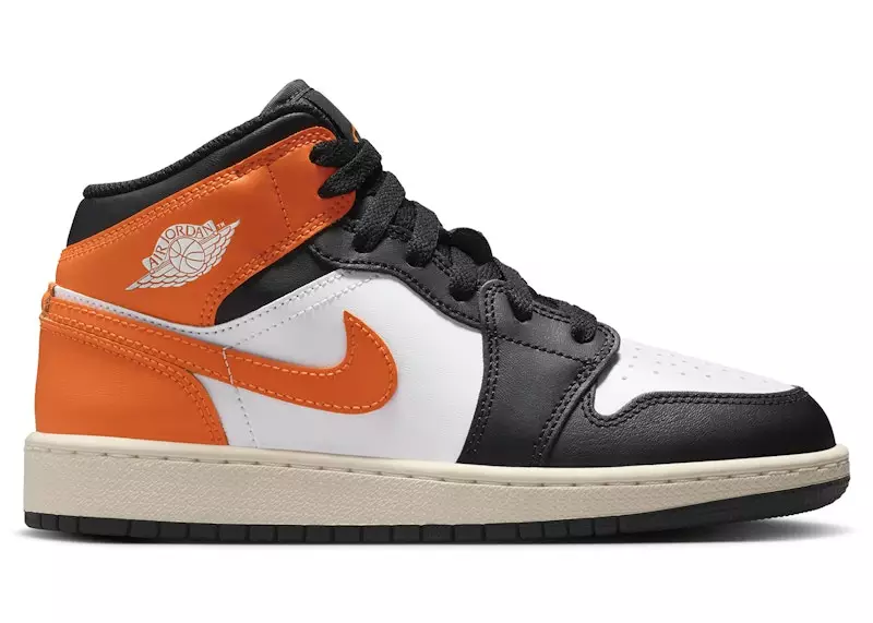 Air Jordan 1 Mid Black Toe Starfish (GS)