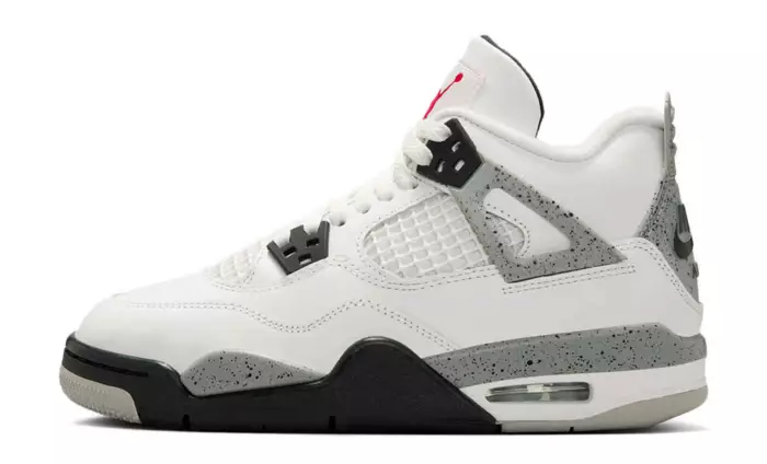 Air Jordan 4 GS White Cement 2025
