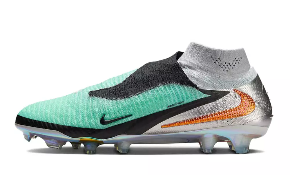 Nike Phantom 6 High Elite Firm-Ground Football Boot Chrome Black