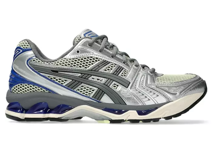 ASICS Gel-Kayano 14 Soft Yellow Asics Blue