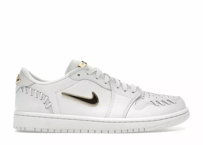 Air Jordan 1 Low Method of Make Sail Metallic Gold (Women's)