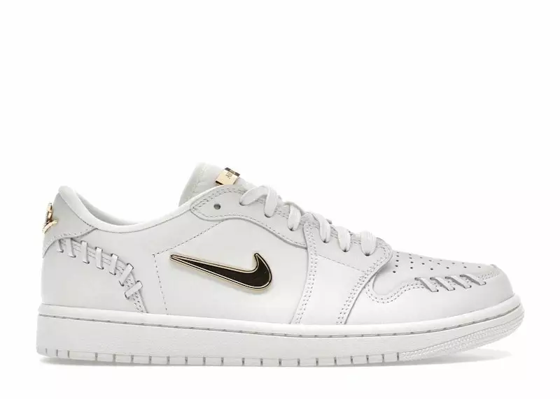 Air Jordan 1 Low Method of Make Sail Metallic Gold (Women's)