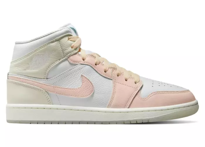Air Jordan 1 Mid SE White Sea Glass Glacier Blue Guava Ice