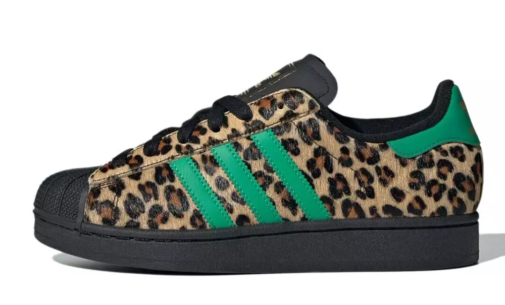 adidas Superstar Leopard Black Green