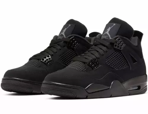 Zoom sur la Air Jordan 4 Black Cat prévue pour 2025