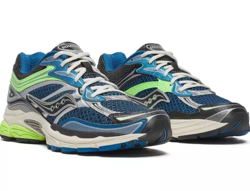 La Saucony Progrid Omni 9 « Electric Blue » électrise le style rétro-sportif