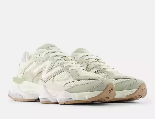 La New Balance 9060 se pare d’une nuance « Light Moss Green » pour l’automne
